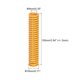 thumbnail image 2 of Troquel Resorte, 18mm OD 100mm Largo 5 Piezas Espiral Estampado Ligera Carga Compresión Troquel Resortes para Impresora 3D Eléctrica Pieza, Amarillo Unique Bargains Muelle de matriz de compresión, 2 of 5