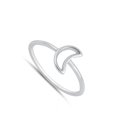 thumbnail image 4 of CHOOSE YOUR COLOR Moon Dainty Mystical Ring .925 Sterling Silver Band Jewelry Female Male Size 9, 4 of 4