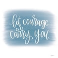 thumbnail image 2 of Imperfect Dust 12x12 Black Ornate Wood Framed with Double Matting Museum Art Print Titled - Let Courage Carry You, 2 of 4