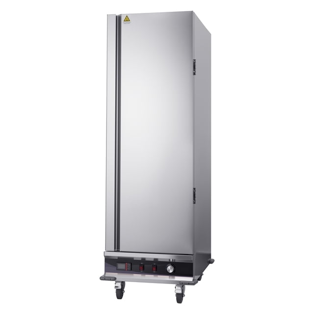 KFFKFF Electric Hot Box Food Warmer, 16-Tier Commercial Warming Cabinet with Water Tray, Single-Door and Adjustable Shelves, Stainless Steel Food Warmer Cabinet, for Restaurant