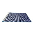 thumbnail image 2 of Ahgly Company Machine Washable Indoor Rectangle Abstract Blue Contemporary Area Rugs, 2' x 5', 2 of 4