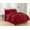 Burgundy, variant on Silky Soft Pintuck Bed in a Bag 8 Piece Comforter Set FullQueen, Navy Blue