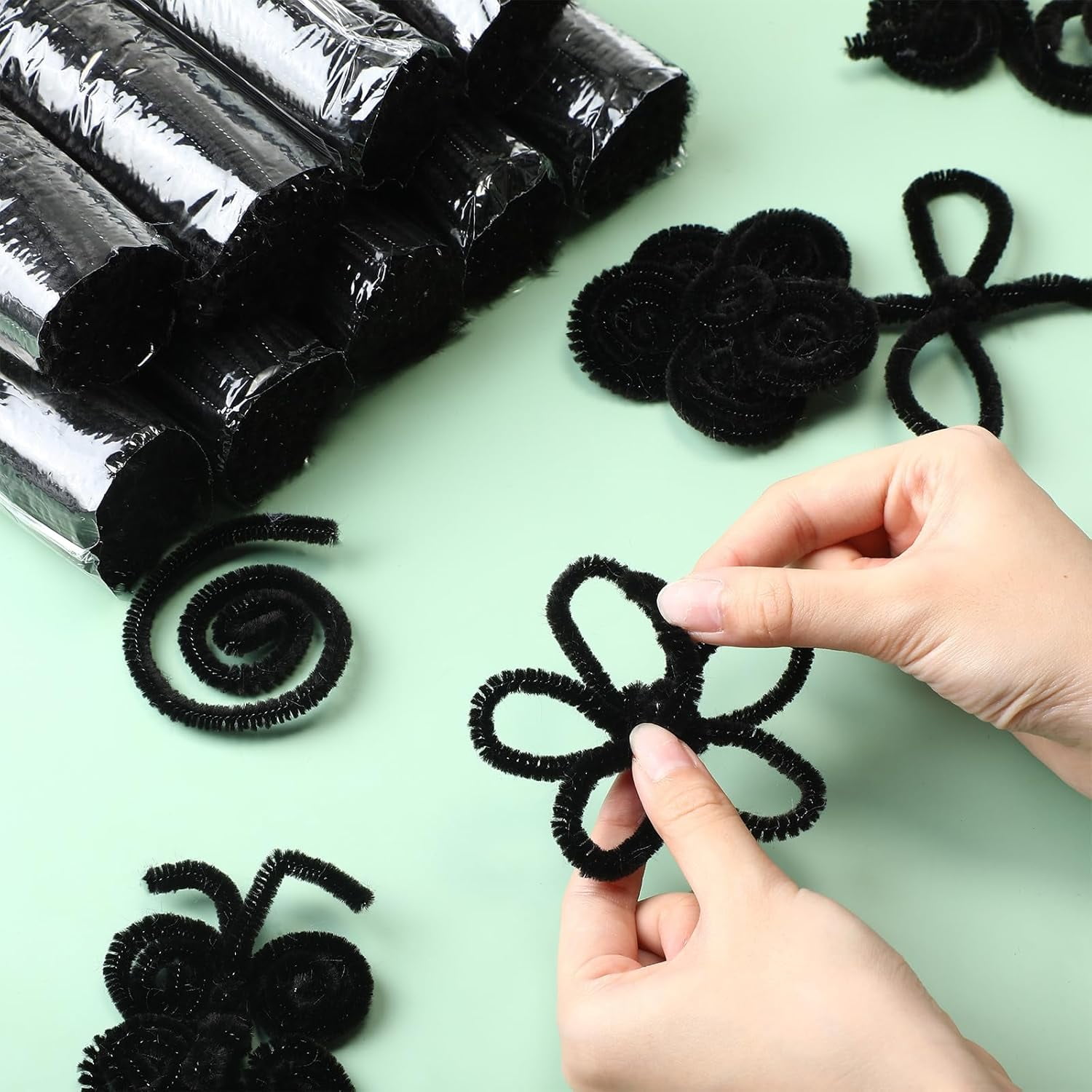 3000 Pcs Pipe Cleaners Bulk Craft Supplies 6 mm x 12 Inch Chenille Stems Pipe Cleaner for DIY Arts Crafts Decorations Flowers Decor