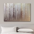 thumbnail image 3 of wall26 Canvas Print Wall Art Foggy Autumn White Birch Tree Forest Nature Wilderness Mixed Media Modern Art Rustic Landscape Relax/Calm Multicolor for Living Room, Bedroom, Office - 16"x24", 3 of 5