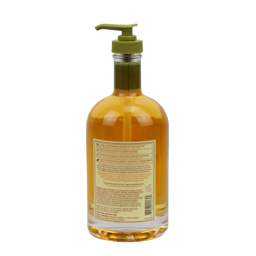 Cucina Sanguinelli Orange and Fennel Hand Soap 16.9oz/500ml - 2 Pack