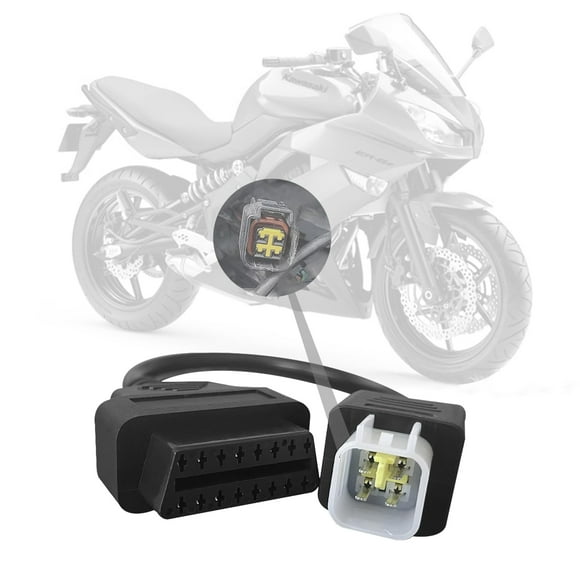 Cable adaptador OBD2 para motocicletas Kawasaki Lydesor de 4 a 16 pines