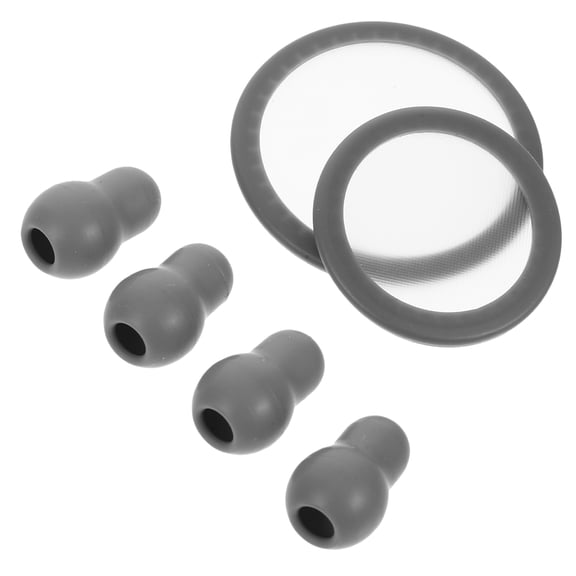LOLIPPYY Pediatric Silicone Diaphragm Earpiece Kit in Grey for Stethoscope Medical Use and Healthcare Professionals