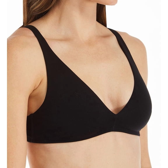 Women's Calida 04375 Natural Comfort Cotton Soft Cup Bra (Black 34C)
