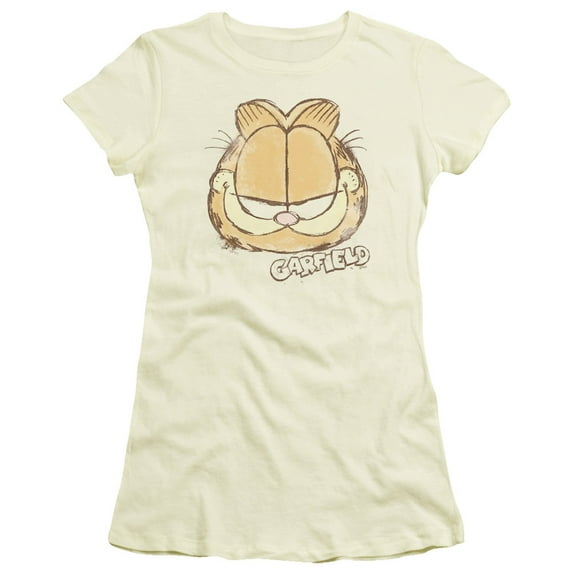 Garfield - Water Color Cat - Juniors Teen Girls Cap Sleeve Shirt - XX-Large