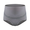 thumbnail image 3 of WILLBEST Lace Panties for Women Women Comfortable High Waist Maternity Panties Large Size Breathable Belly Support Adjustable Pregnancy Lace Ribbed Briefs, 3 of 3