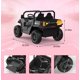 thumbnail image 5 of QinaQin Camión de volteo eléctrico infantil de 24V para 2 pasajeros, tracción 4WD, control remoto, caja basculante eléctrica, pala, luces LED y música, hasta 5 MPH, 5 of 8