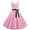 Pink-1, variant on XFLWAM Women's 1950s Vintage Polka Dot Sleeveless Cocktail Swing Dress 60s A-Line Swing Rockabilly Audrey Hepburn Prom Tea Party Dress