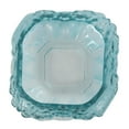 thumbnail image 6 of DecMode 7" Dimensional Textured Square Ombre Green Glass Vase, 6 of 9