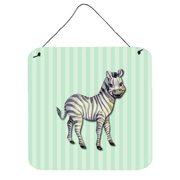 Carolines Treasures BB7143DS66 Zebra Wall or Door Hanging Prints 6HX6W multicolor