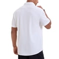 thumbnail image 4 of Njagoc3 Men's Casual Open Placket Short-Sleeve Shirt - Breathable Vacation & Commute Wear, 4 of 6