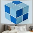 thumbnail image 2 of Orinice Cube Tapestry Wall Hanging Unique Style Graphic Tapestries Art for Home Decor Living Room Bedroom Dorm Apartment Farmhouse Gift 40x30inch, 2 of 6