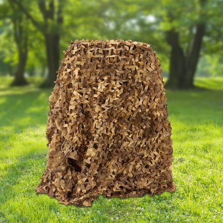 Camo Netting Camouflage Net Blinds Great for Sunshade Camping Shooting Hunting etc(Brown)