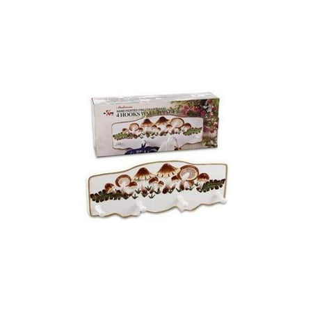 DDI Ceramic Wall Hanger With 4 Hooks- Case of 12