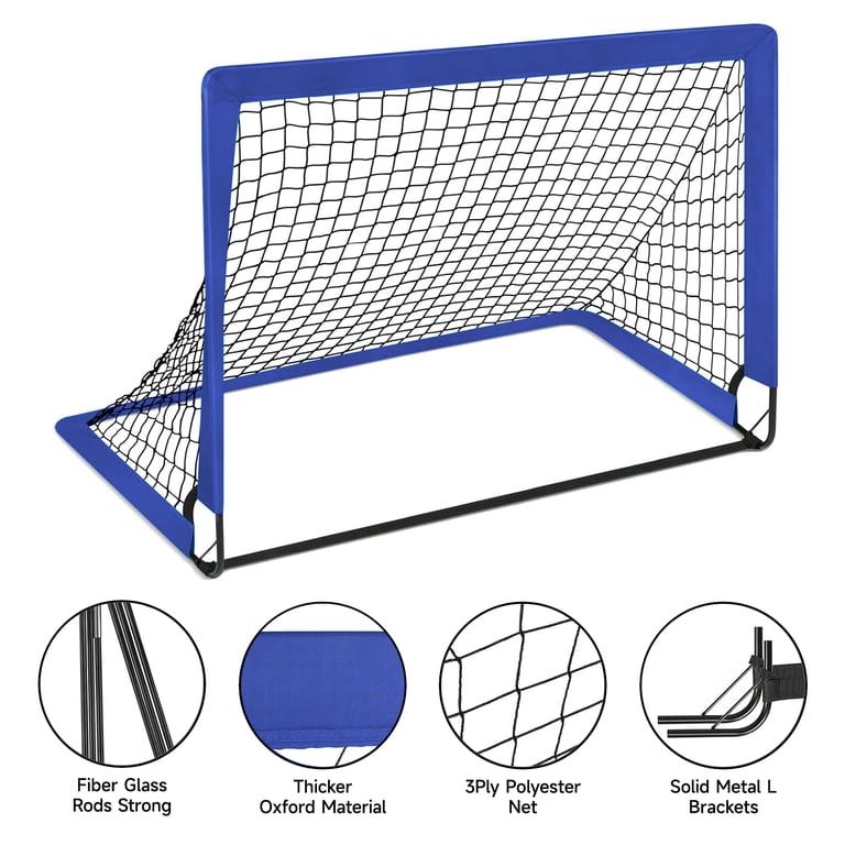 LNOW Portable Soccer Goals Set, 4' x 3' ft photo 5