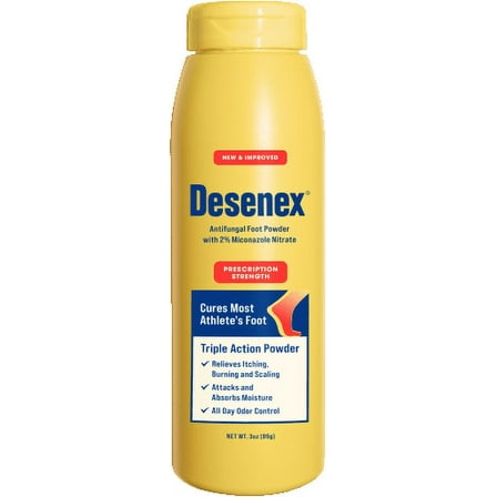 Desenex Antifungal Powder Cures Most Athletes Foot 3 oz. (3 Pack)