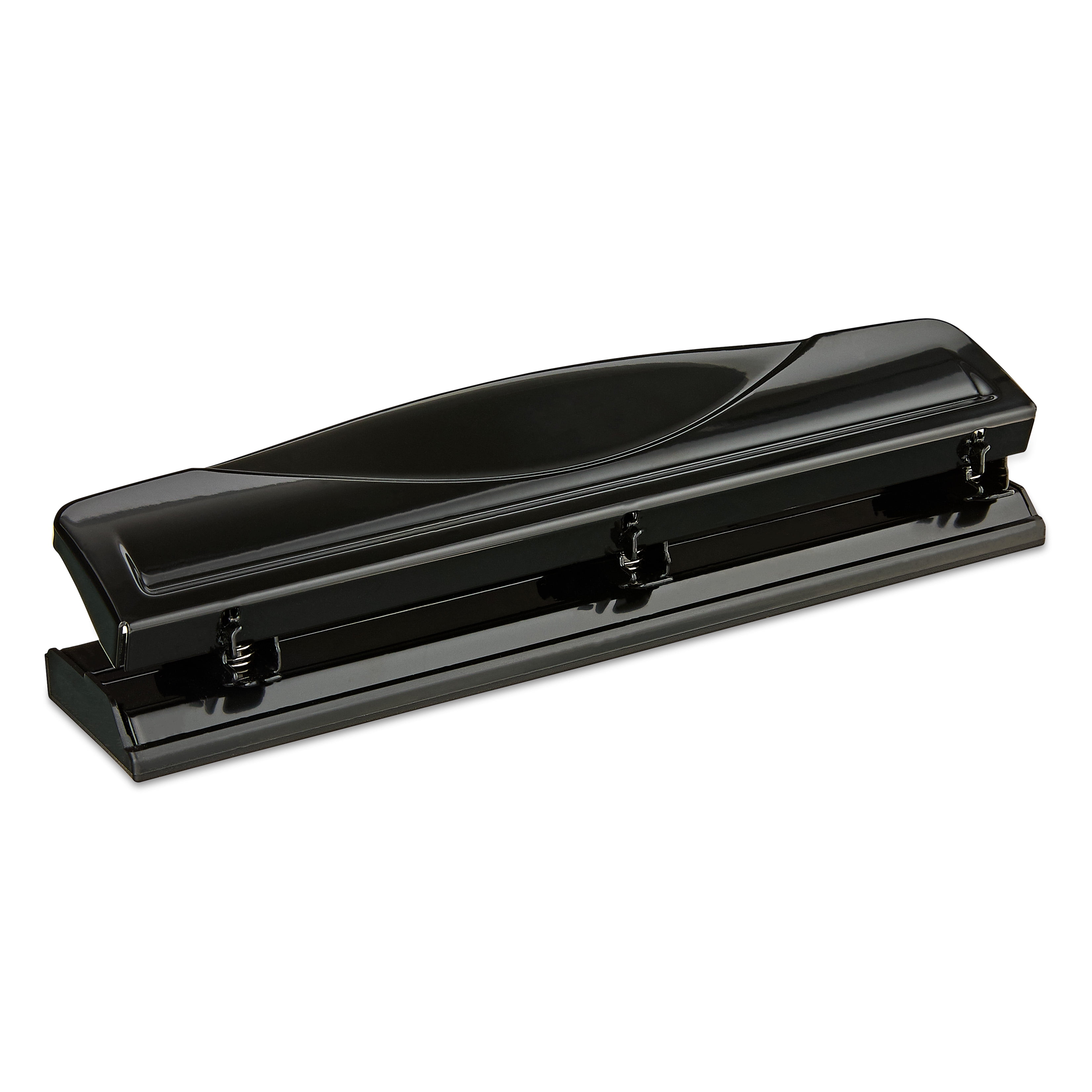 Pen+Gear 3-Hole Punch, 12 Sheet Capacity, Black