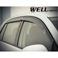 thumbnail image 3 of Wellvisors Side Window Visors Deflectors Rain Guards With Black Trim for 2015-2021 Volkswagen Golf MK7 / GTI / Golf R 5 Door Hatchback 3-847VW009, 3 of 11