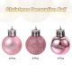 thumbnail image 3 of Bolas de Navidad Adornos 24Pcs Unique Bargains Adornos decorativos colgantes Rosa, 3 of 7