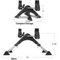 Foldable Under Desk Stationary Exercise Bike Arm Leg Foot Pedal