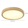 thumbnail image 2 of Simple Log Flush Mount Ceiling Lamps,Modern Wood LED Ceiling Light Fixture,Low Profile Circle Ceiling Lamp, 2 of 37