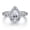 Platinum Master, variant on Sterling Silver Combination Ring Set for Women, High-Quality Fashion Jewelry with a Beautiful, European and American Style Drop Shape Design