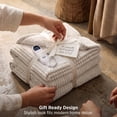 thumbnail image 5 of U by Bedsure Electric Heated Blanket Queen Size 84" x 90" with Preheat Function, Soft Ribbed Flannel Natural, Fast Heating with 6 Time Settings (up to 10H) & 6 Heat Settings,Gifts for Grandma, 5 of 11