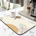 thumbnail image 2 of Organize in Style Boho Theme Coffee Mat (19.5x12in) Excellent Coffee Station Organizer, Coffee Mat Absorbent Dish Drying Mat for Kitchens, Adorable Abstract Art Coffee Machine Decor, 2 of 7
