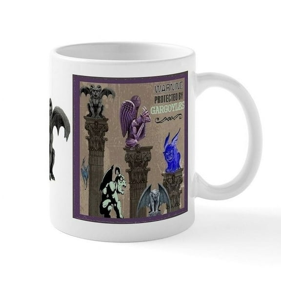 CafePress - Gargoyles Mug Mugs - 11 oz Ceramic Mug - Novelty Coffee Tea Cup
