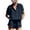 Navy, variant on Bloomae Two Piece Shorts Set for Women Lightweight Casual Summer Short Sleeve Half Button V Neck Henley Shirts and Short Pants with Pockets Loose Comfy Lounge Outfit Sets Yellow S