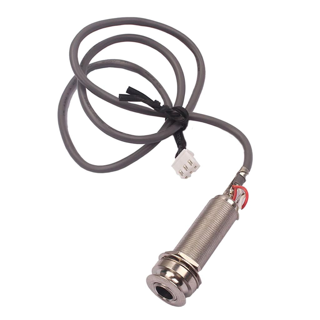 2-Band Piezo Pickup EQ Preamp System W/ Jack Plug For Acoustic Guitar St Instrument