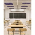 thumbnail image 2 of Ceiling Light Cover for Classroom, Retro Abstract Floral Magnetic Fluorescent Light Covers Filter for School,Office, 2X4&nbsp; FT, Pack of 3, Paisley Pattern Purple, 2 of 8