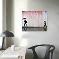 thumbnail image 3 of Nawypu BANKSY Canvas Print Colorful Rain Graffiti Wall Art Print Gallery Wrapped Image Mural Artwork for Home Decoration Modern Poster Gift, 3 of 4