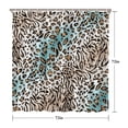 thumbnail image 5 of Leopard and Tiger Pattern Shower Curtain 72"x72" ,Bathroom Decorative Shower Curtains Set with 12 Hooks,Modern Waterproof Washable Shower Curtain, 5 of 6