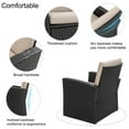 thumbnail image 2 of Walsunny 4 Pieces Outdoor Sectional Conversation Wicker Patio Furniture Set with Cushion Table for Backyard,Porch,Garden,Poolside Balcony,Gray, 2 of 7