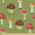 thumbnail image 2 of Mushroom Fabric by the Yard, Repetitive Autumn Forest Elements Abstract Graphic Various Fungus Pattern, Upholstery Fabric for Dining Chairs Home Decor Accents, Multicolor by Ambesonne, 2 of 5