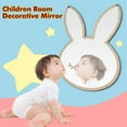 thumbnail image 2 of Uadme Adhesivo de Pared de Espejo Decorativo acrílico, Espejo de plástico acrílico para niños, Arte para habitación de niños, decoración del hogar(Rabbit), 2 of 8