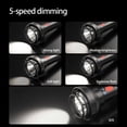 thumbnail image 4 of Linterna LED de mano con brújula linterna superbrillante carga USB luz de antorcha portátil pantalla de potencia para acampar y hacer senderismo, 4 of 8