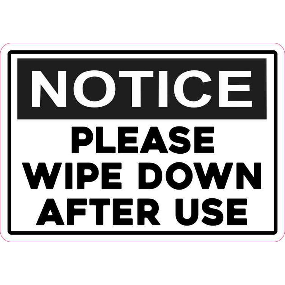 It is down to. Please notice. wipe it down. wipe down. 30 $ only sticker.