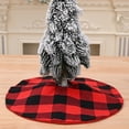 thumbnail image 6 of 38cm Tree Skirt Anti-fade Red/White Black Plain Anti-pilling Home Decoration Xmas Tree Carpet for Festival, 6 of 6