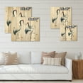 thumbnail image 4 of Designart 'Two Monochrome Shadoofs' Farmhouse Print on Natural Pine Wood, 4 of 5