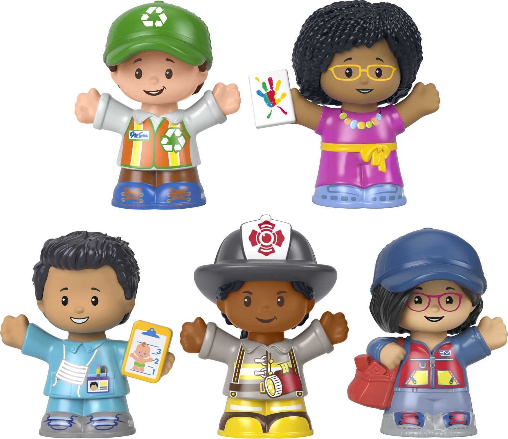 FisherPrice Little People Community Heroes Figure Set for Toddlers, 5