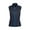 Navy/ electric blue, variant on Women's Nylon Stand Up Collar Lightweight Polyloft Vest