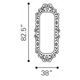 thumbnail image 3 of Espejo Kessa Muebles Shiva - gris 850005, 3 of 3
