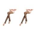 thumbnail image 1 of Jumpingount Leggings cálidos para mujer Elástico Espesar Push Up Pantalones Color sólido Casual Térmico Señora Mujer Medias delgadas para primavera Schwarz halber Fuß dünn 2piezas Jumpingount CBP165136, 1 of 5