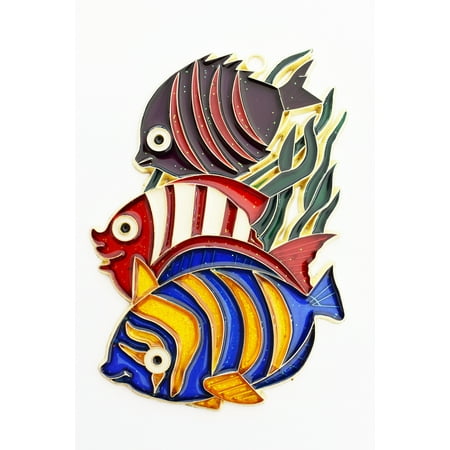 Colorful Tropical Fish Suncatcher Colorful 5